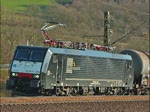 ES 64 F4-284 (E189 284) mit Kesselwagenzug in Fahrtrichtung Bebra. Aufgenommen am 06.04.2010 bei Hermannspiegel.